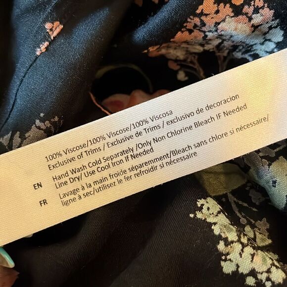 Band of Gypsies, Size M, Black Floral Jumpsuit! - Picture 9 of 9